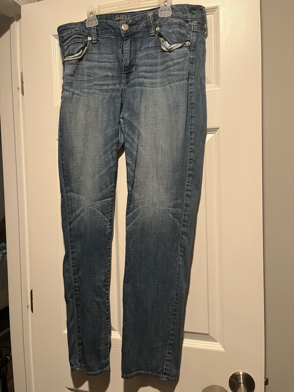 American Eagle Outfitters Women's Light Blue Skinny Jeans